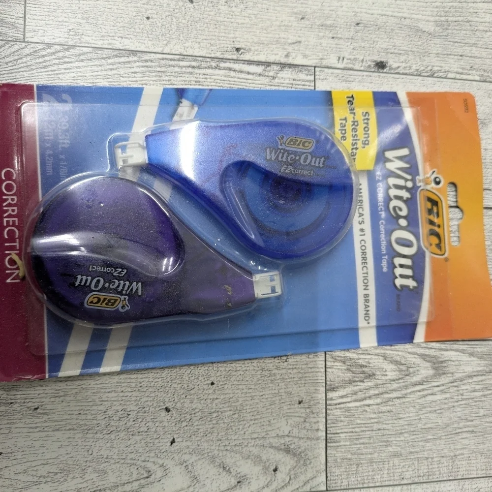 BIC Wite-Out Correction Tape - Blue and Purple